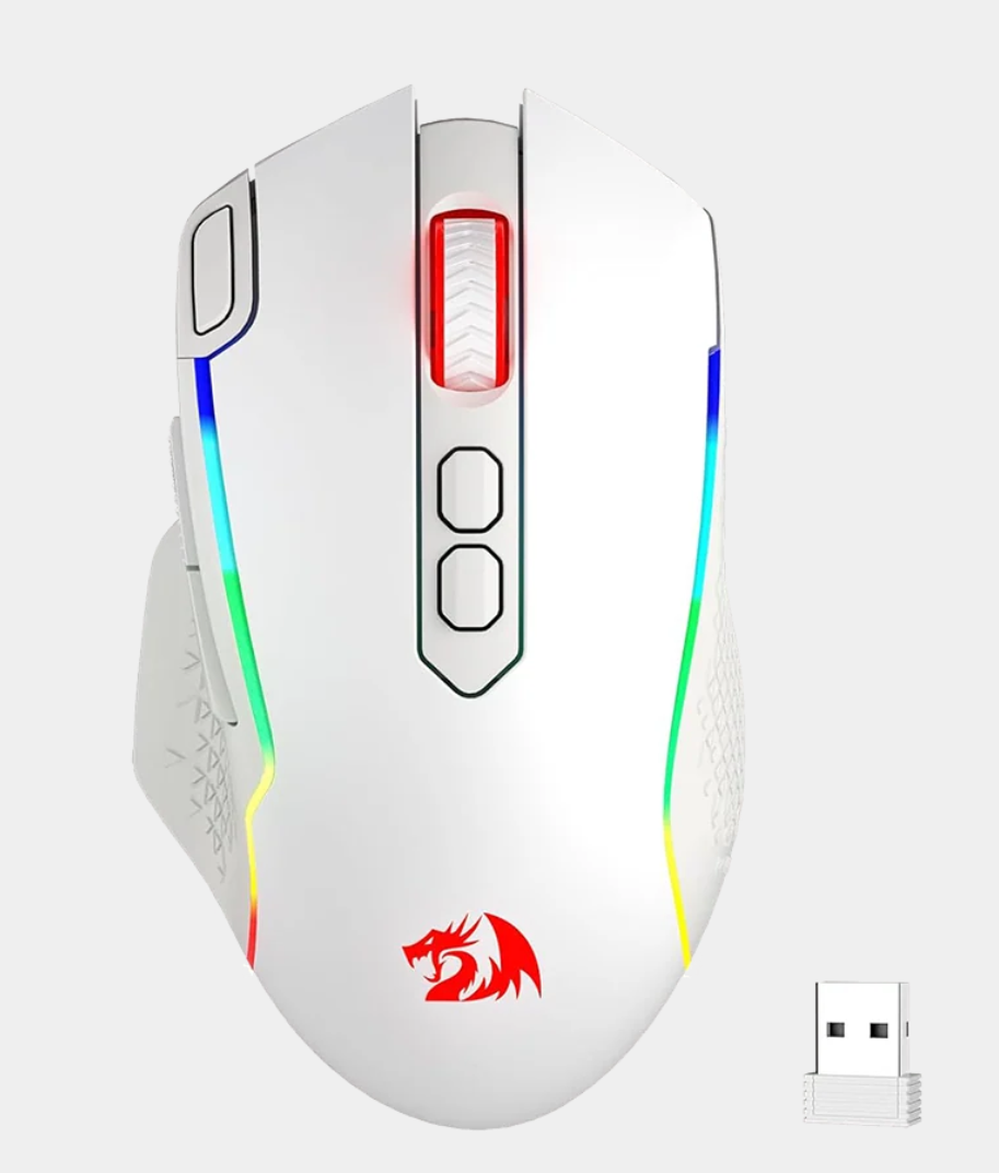 Taipan Pro M810 PRO RGB Wired And Wireless Mouse (White)