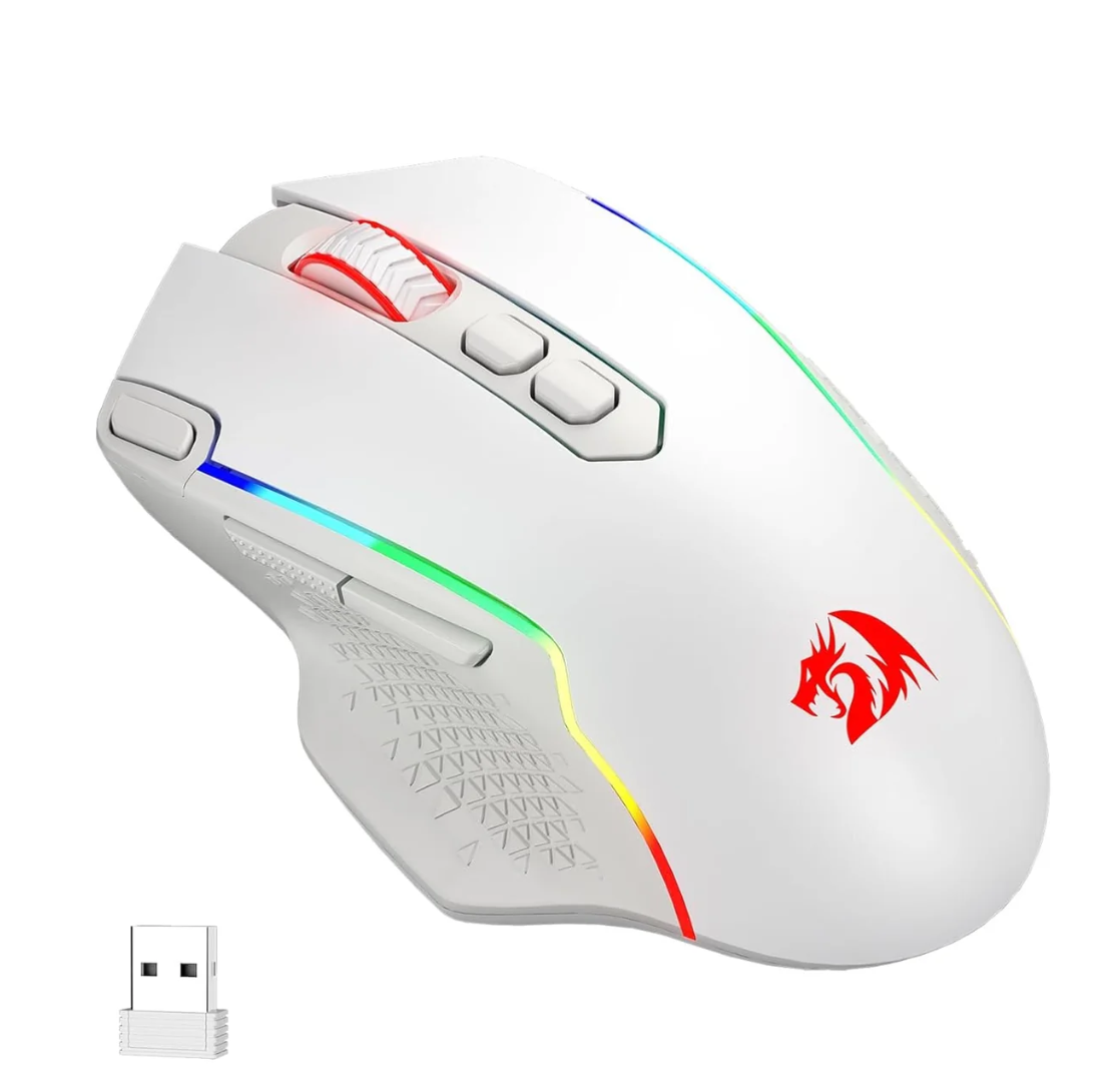 Taipan Pro M810 PRO RGB Wired And Wireless Mouse (White) - Image 5