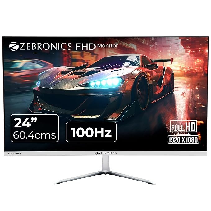 ZEBRONICS A24FHD LED Monitor, 24 inch - Image 2