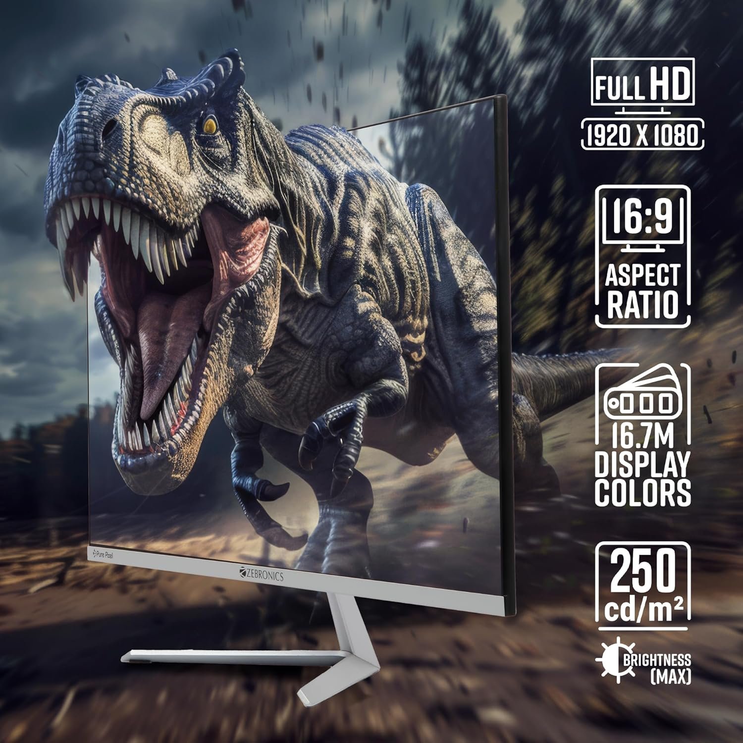 ZEBRONICS A24FHD LED Monitor, 24 inch - Image 5