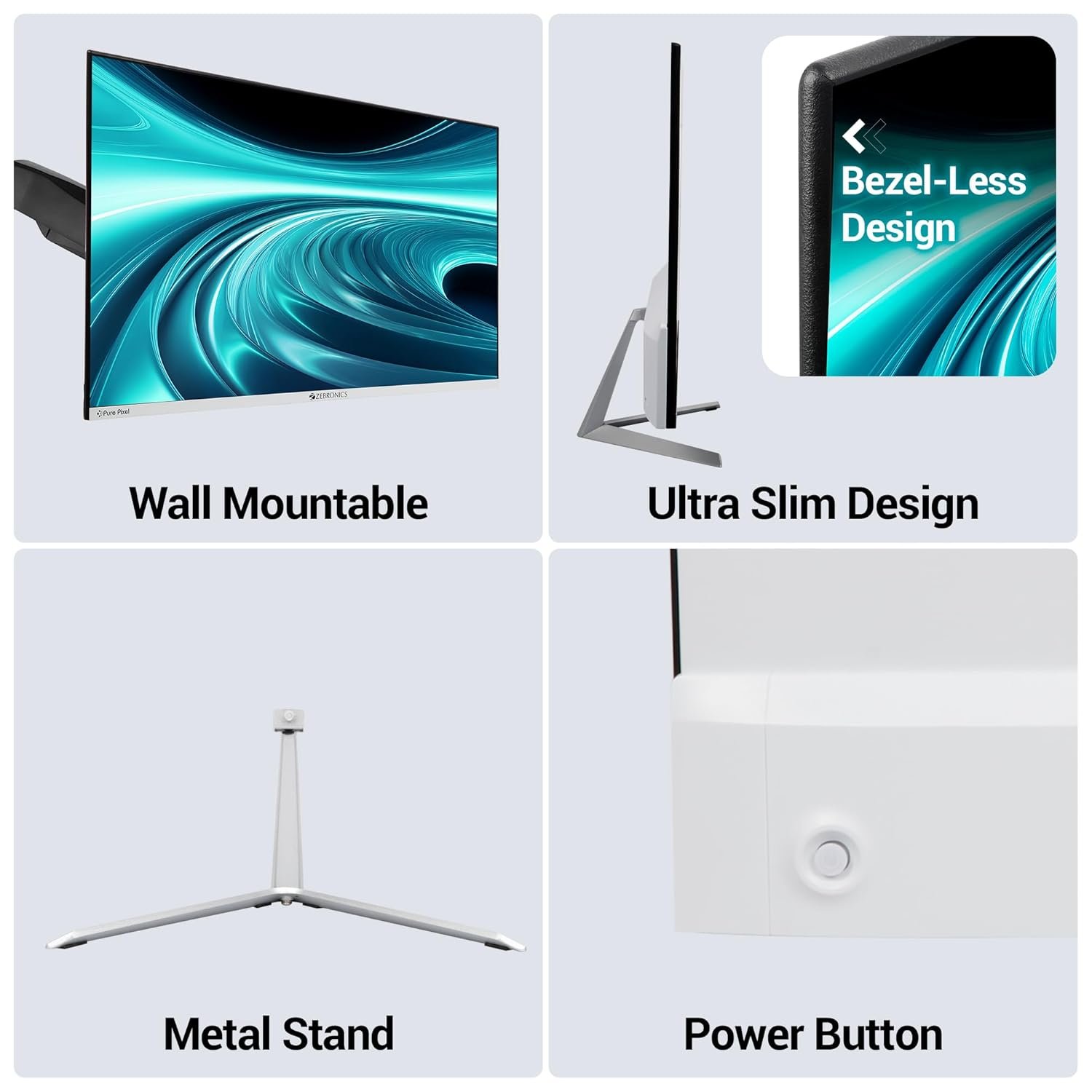 ZEBRONICS A24FHD LED Monitor, 24 inch - Image 4