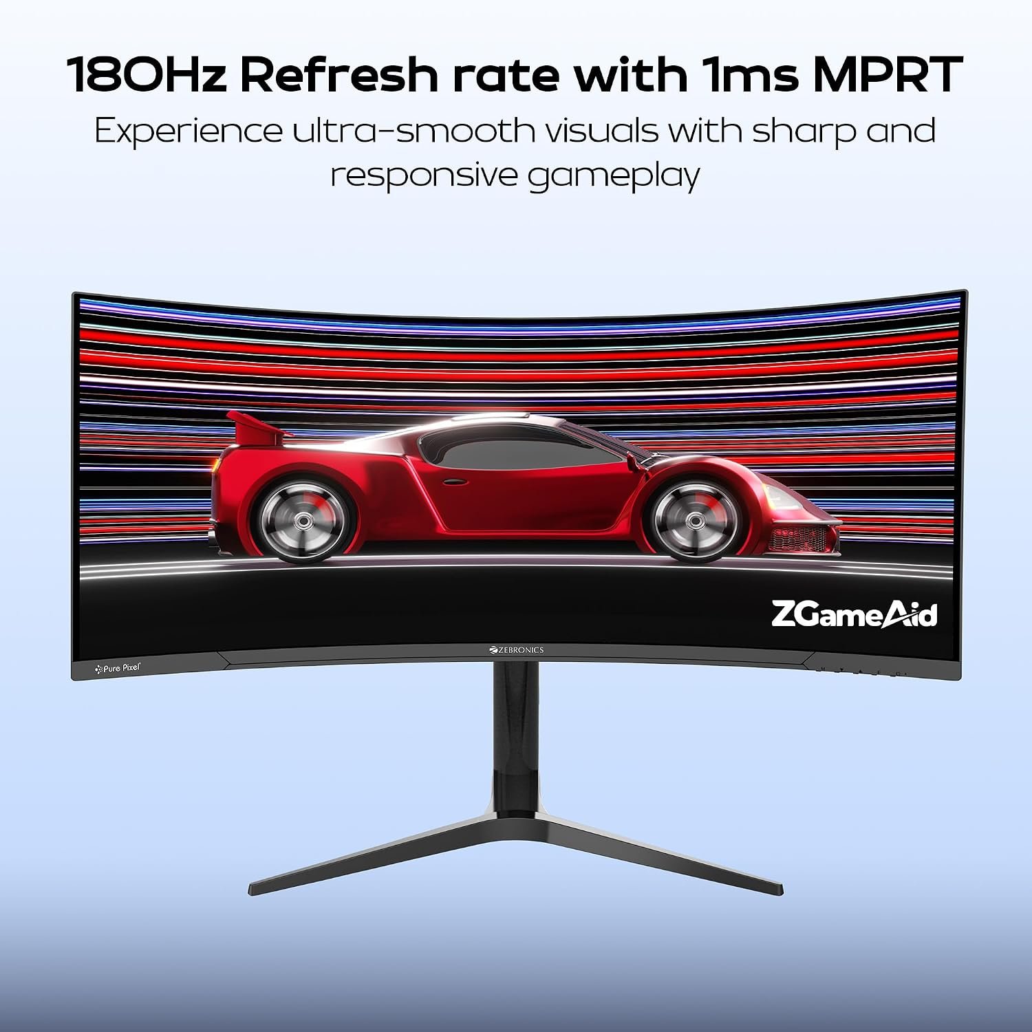 Zebronics PA234 34 Inch 1500R Curved Ultrawide Gaming Monitor, UWQHD 3440x1440, - Image 3