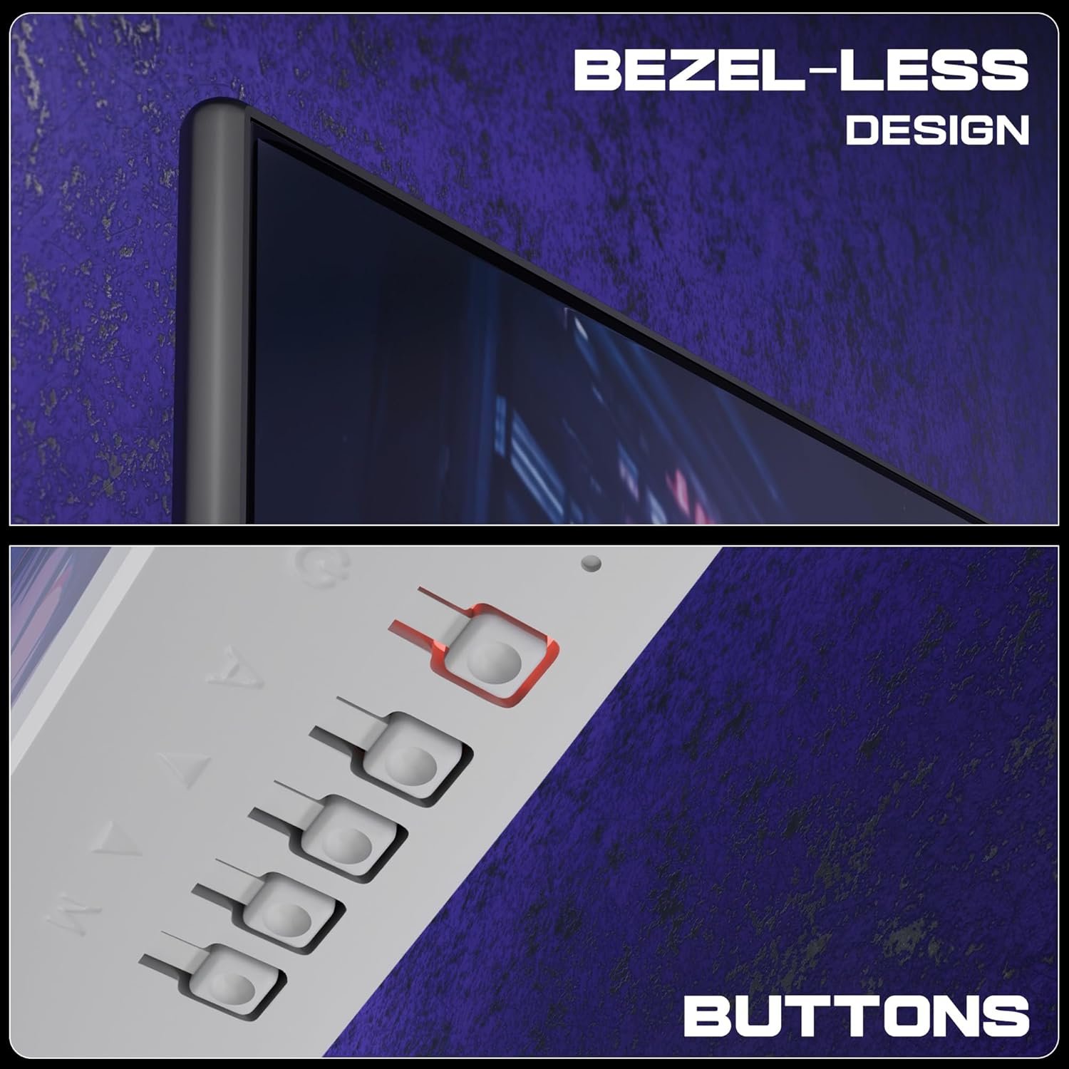 Zebronics Full HD LED Monitor, 21.5 Anti-Glare Screen, 100Hz Refresh Rate, Ultra Slim, Bezel-Less Display, 250nits Brightness, HDMI & VGA, Wall Mountable (A122) - Image 4