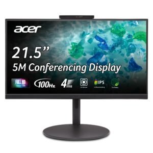 Acer B227Q D1 21.5 Inch IPS Full HD Backlit LED Monitor I Full HD Adjustable Webcam, MIC Support I