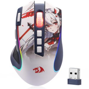 Redragon M612AK PRO RGB Gaming Mouse, 8000 DPI Wired/Wireless Optical Mouse
